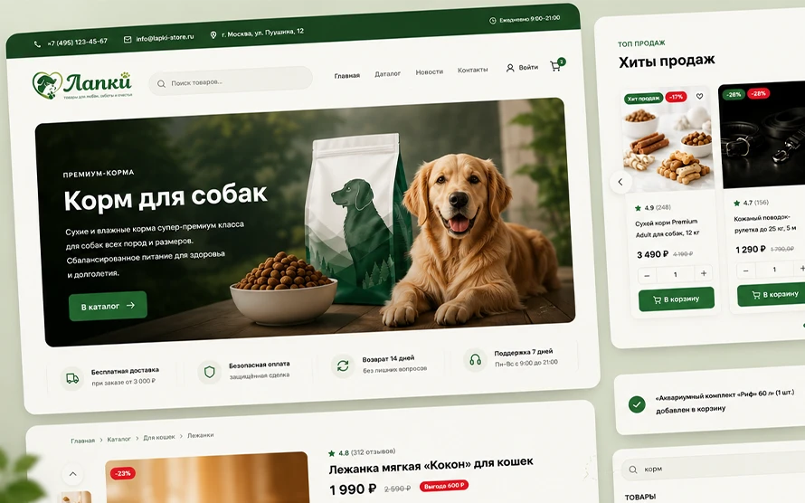 Зоомагазин Лапки